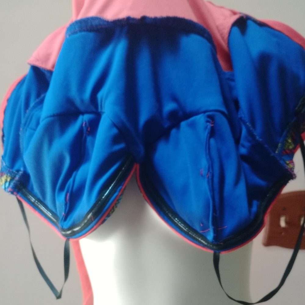 Colorful Strapless High-Low Dress - Picture 7 of 8